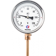 Термометр биметаллический БТ-52.211(0-120гр.С)G1/2. 64мм. 1,
